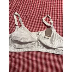 Amoena Ava White Full Coverage Comfort Bra Wirefree Support Size‎ 30B